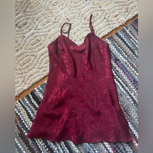 Victoria’s Secret vintage red slip dress